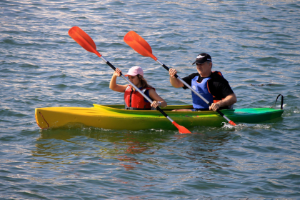 Water sports are an exciting way to sneal in some exercise on vacation.