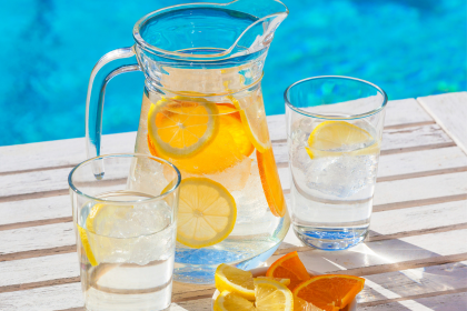 Add some fruit to your water to freshen up your hydration game.