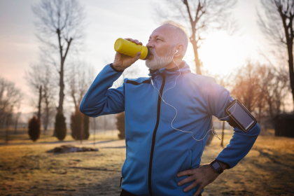 Pause to drink water as you work out.